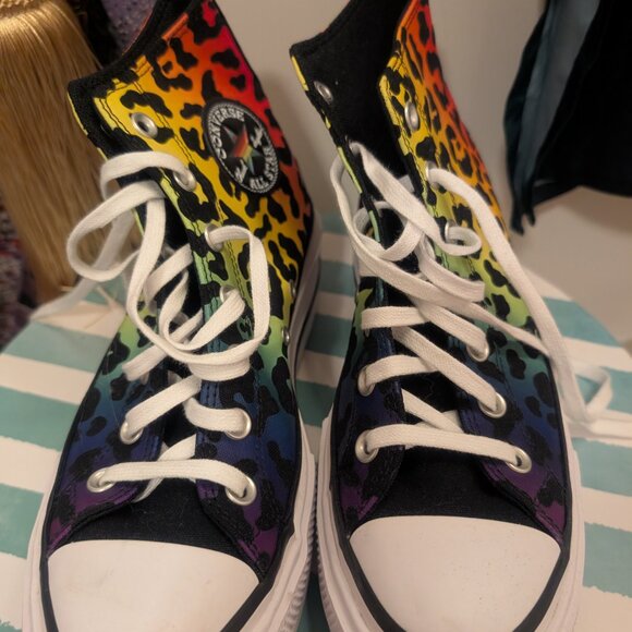 Converse 2024 Pride collection flatform sneaker, size 8.5 - Picture 4 of 6